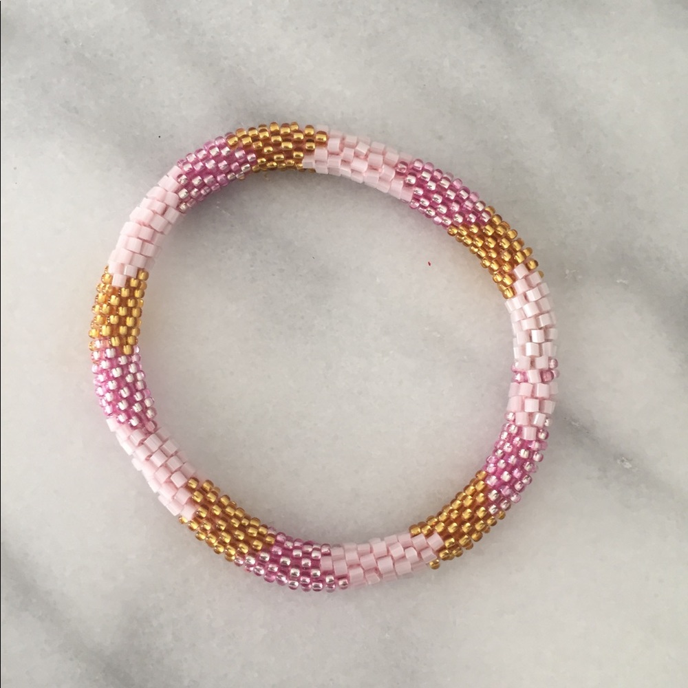 Beaded roll bracelet